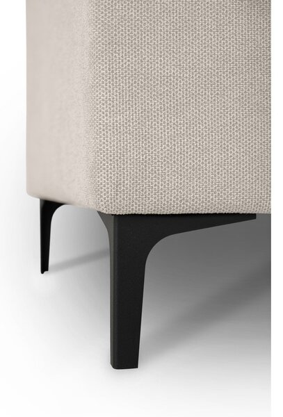 Divano angolare beige (con penisola a destra/a L) con rivestimento in ciniglia Fabian – Scandic