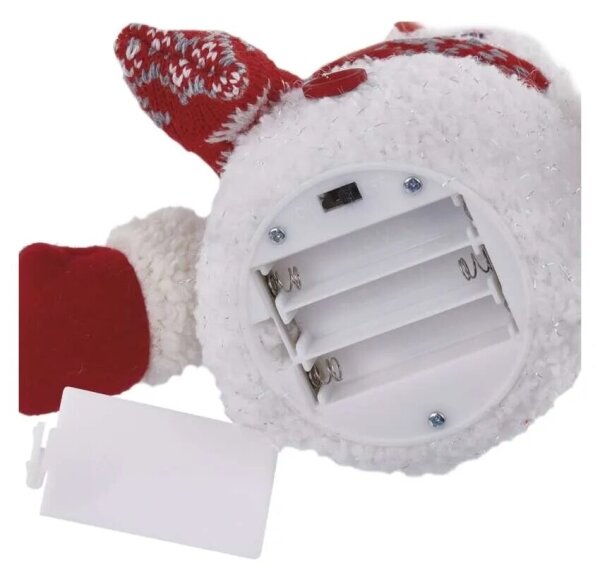 Decorazione natalizia LED 4xLED/3xAAA pupazzo di neve