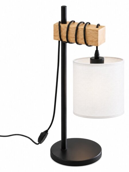 BRILAGI - Lampada da tavolo NUBILA 1xE27/40W/230V marrone/nero/bianco