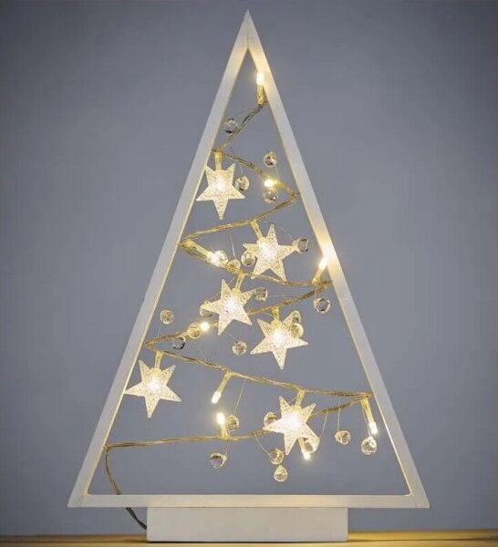 Decorazione natalizia LED 15xLED/2xAA albero