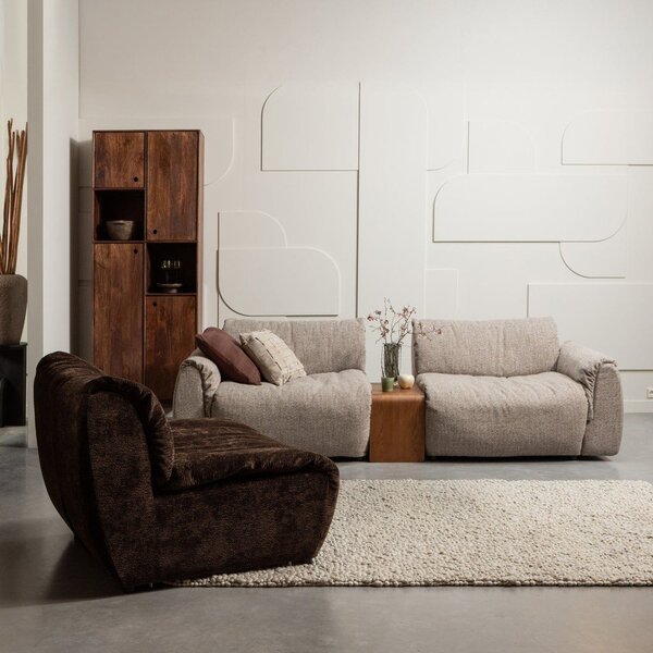 Tavolino con effetto noce 32x40 cm Frey – WOOOD