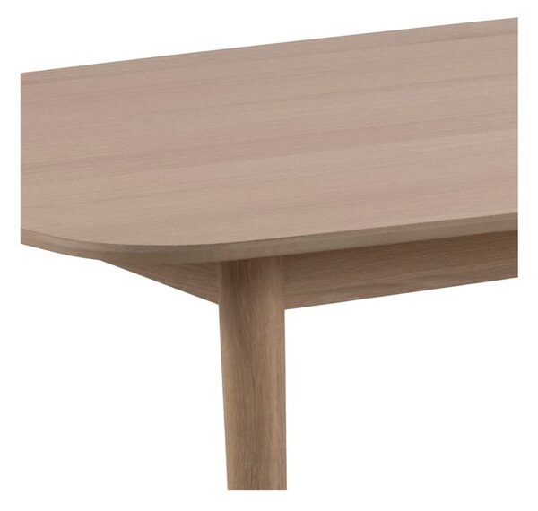 Tavolo da pranzo pieghevole con piano in rovere 210x100 cm Aston - Actona