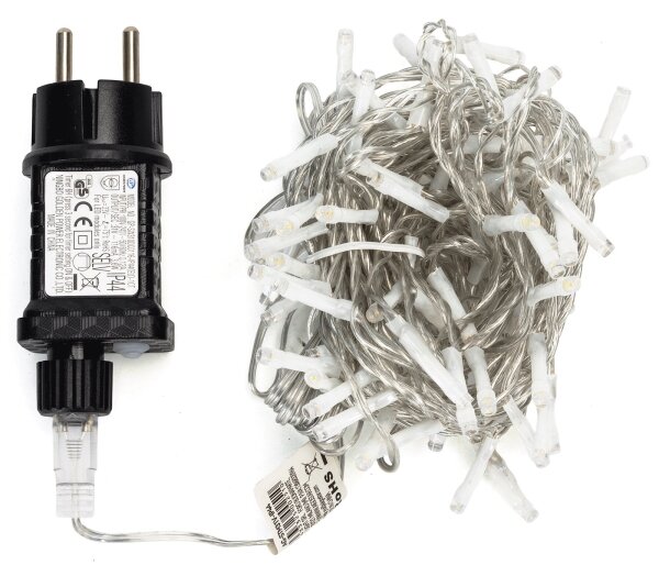 Aigostar - LED catena luminosa natalizia da esterno 100xLED/8 funzioni 5,3m IP44 bianco caldo