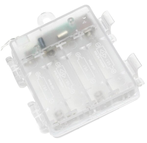Aigostar -LED Catena luminosa natalizia da esterno 100 LED/7 funzioni 4xAA 10,3m IP44 multicolore