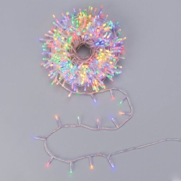 Aigostar - Catena luminosa natalizia per esterni 100xLED/8 funzioni 5,3m IP44 multicolore