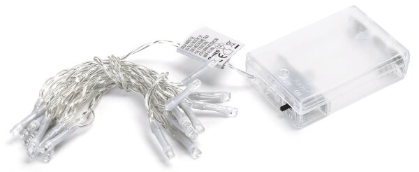 Aigostar - Catena luminosa LED natalizia 20xLED/3xAA 2,3m bianco freddo