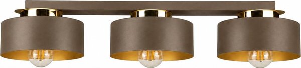 Plafoniera IGNIA 3xE27/60W/230V marrone/oro