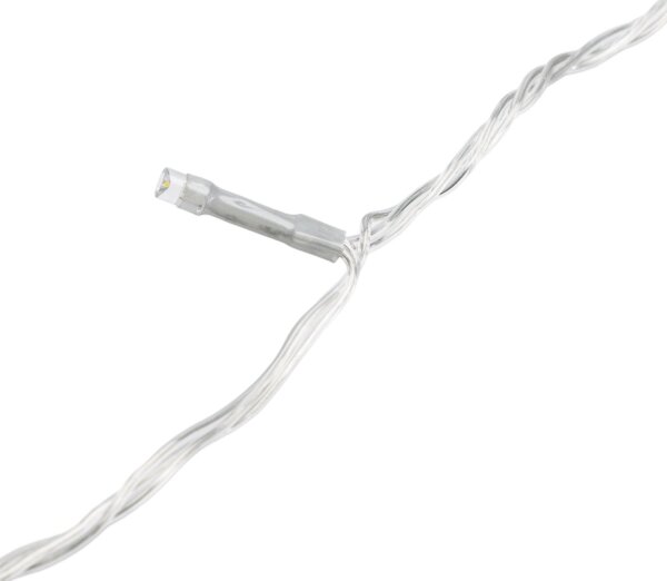 Aigostar-LED Catena luminosa natalizia da esterno 200 LED/8 funzioni 4xAA 20m IP44 bianco freddo