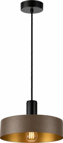 Lampada a sospensione su cavo HAKI 1xE27/60W/230V marrone/nero