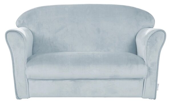 Divano per bambini azzurro con rivestimento in velluto 78 cm Lil Sofa – Roba
