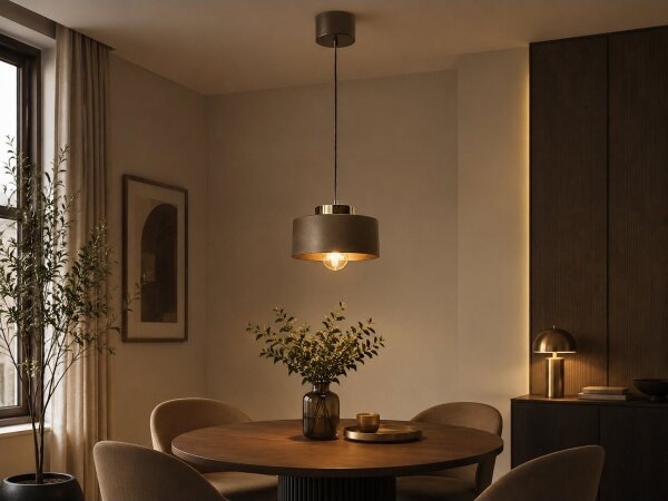 Lampada a sospensione su cavo IGNIA 1xE27/60W/230V marrone/oro