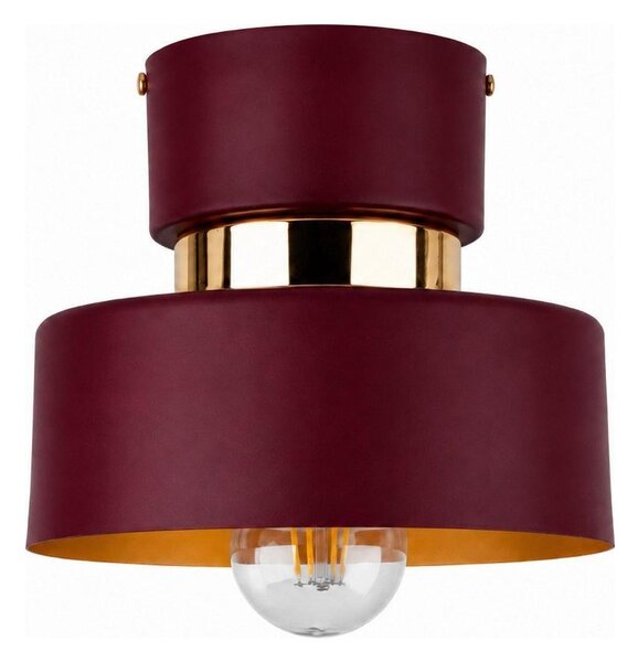 Plafoniera IGNIA 1xE27/60W/230V bordeaux/oro