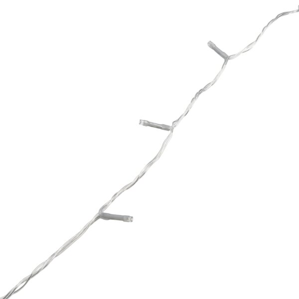 Aigostar-LED Catena luminosa natalizia da esterno 200 LED/8 funzioni 4xAA 20m IP44 bianco freddo