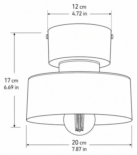 Plafoniera IGNIA 1xE27/60W/230V bordeaux/oro