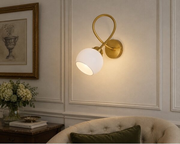 Lampada da parete BAROC 1xE14/40W/230V oro