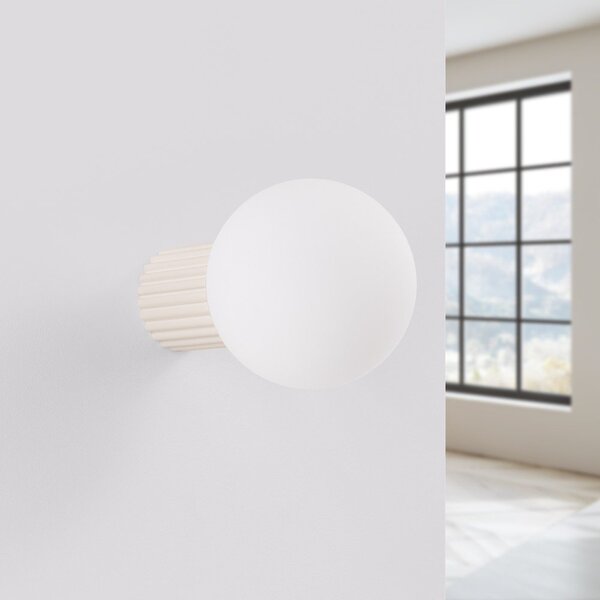 Lampada da parete color crema ø 12 cm Orbital – Sollux