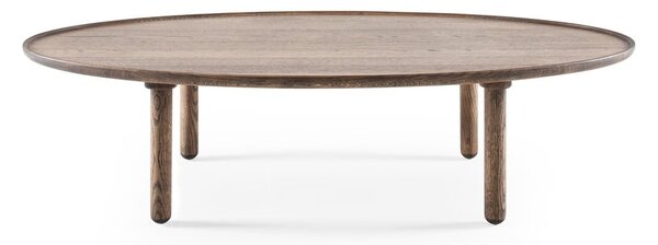 Tavolino da salotto marrone in rovere massiccio 65x120 cm Mu – Gazzda