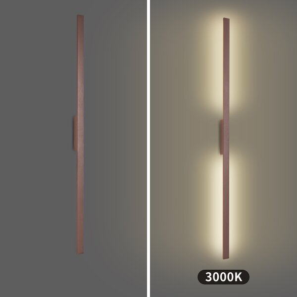 Brilagi - Applique LED da esterno LUNA LED/30W/230V 3000K IP65 150 cm marrone CRI 90