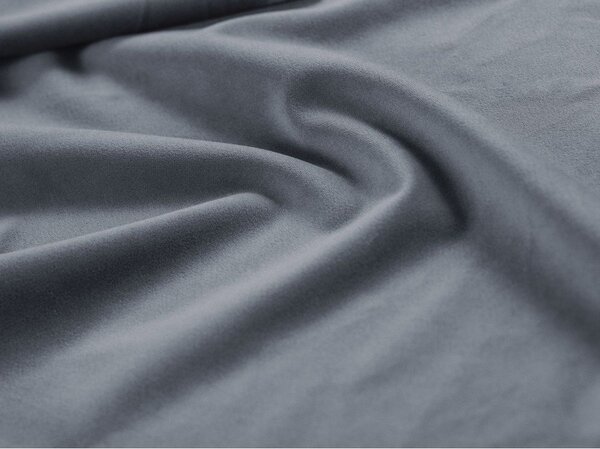 Letto singolo imbottito azzurro con contenitore con rete inclusa 90x200 cm Jodie – Micadoni