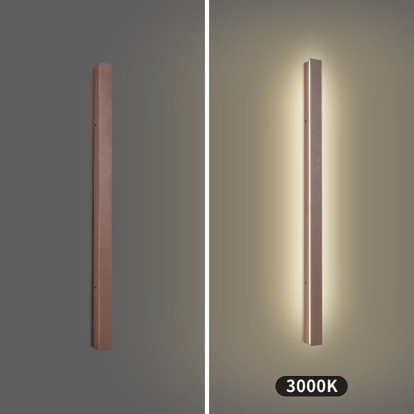 Brilagi-LED Applique da esterno LINEAR LED/22W/230V 3000K IP65 100 cm marrone CRI 90