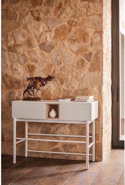 Tavolo consolle color crema 35x120 cm Corvo – Teulat
