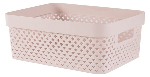Scatola rosa chiaro in plastica 36x27x14 cm Pure – Curver