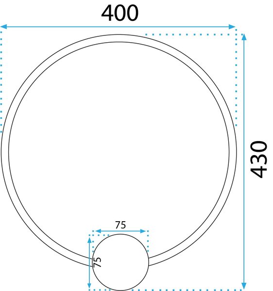 Lampada da parete LED APP1388-CW OLD GOLD 40cm