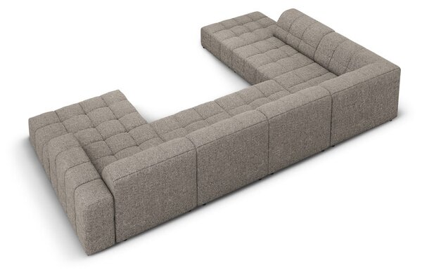 Divano angolare in grigio scuro (con penisola a sinistra/a forma di "U") Chicago – Cosmopolitan Design