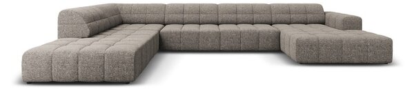 Divano angolare in grigio scuro (con penisola a sinistra/a forma di "U") Chicago – Cosmopolitan Design