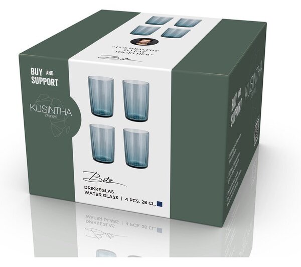 Set di bicchieri 4 pz 280 ml Kusintha – Bitz