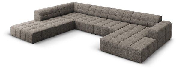 Divano angolare in grigio scuro (con penisola a sinistra/a forma di "U") Chicago – Cosmopolitan Design