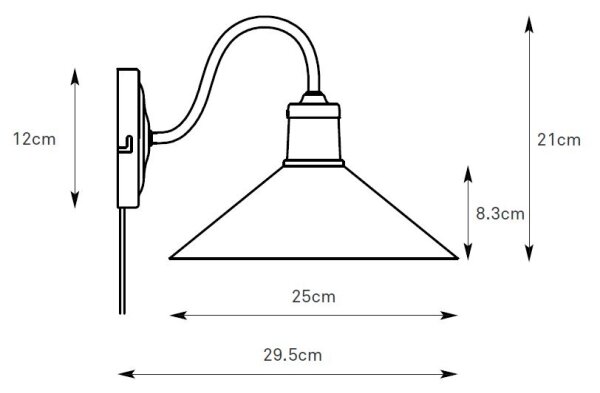 Markslöjd 108865 - Applique VELA 1xE27/40W/230V ottone/bianco