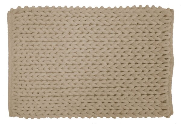 Tappetino per il bagno marrone chiaro 50x80 cm Ariel – douceur d'intérieur