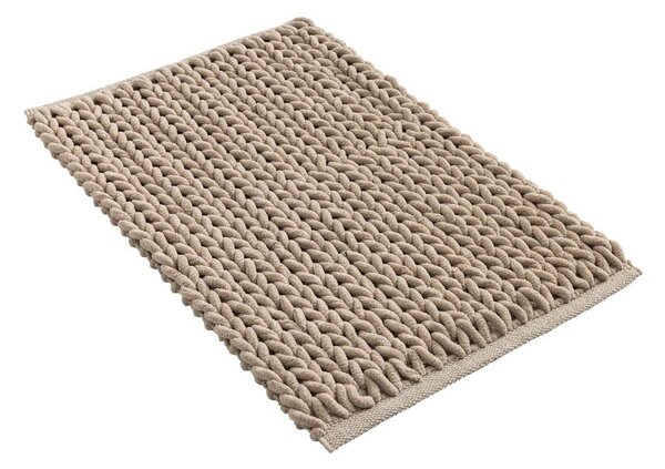 Tappetino per il bagno marrone chiaro 50x80 cm Ariel – douceur d'intérieur