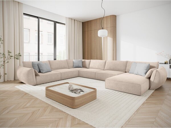 Divano angolare beige (angolo sinistro) Vanda - Mazzini Sofas