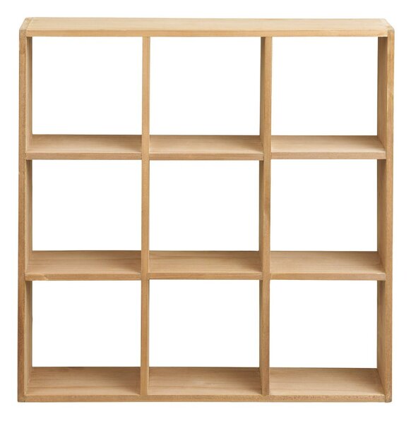 Mensola di colore naturale in pino massiccio con ripiani multipli 46 cm Moss – House Nordic