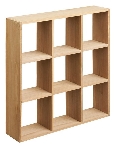 Mensola di colore naturale in pino massiccio con ripiani multipli 46 cm Moss – House Nordic