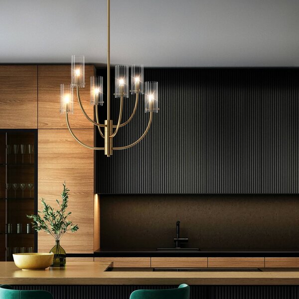 Maytoni Lampada a sospensione Arco, dimmerabile, Ottone / Oro, Soggiorno / Sala da pranzo, Metallo, Moderno, Lampada a sospensione