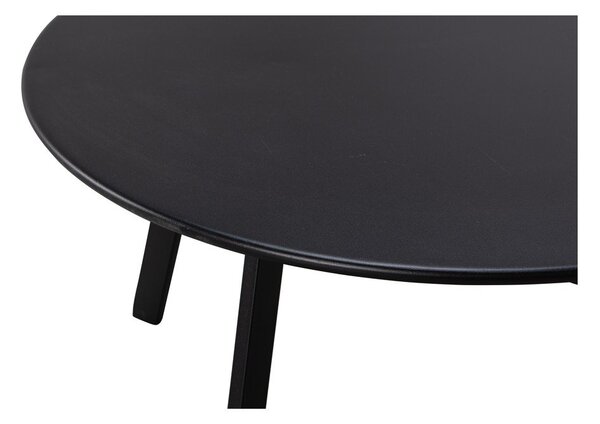 Tavolo da giardino nero, ø 70 cm Fer - WOOOD