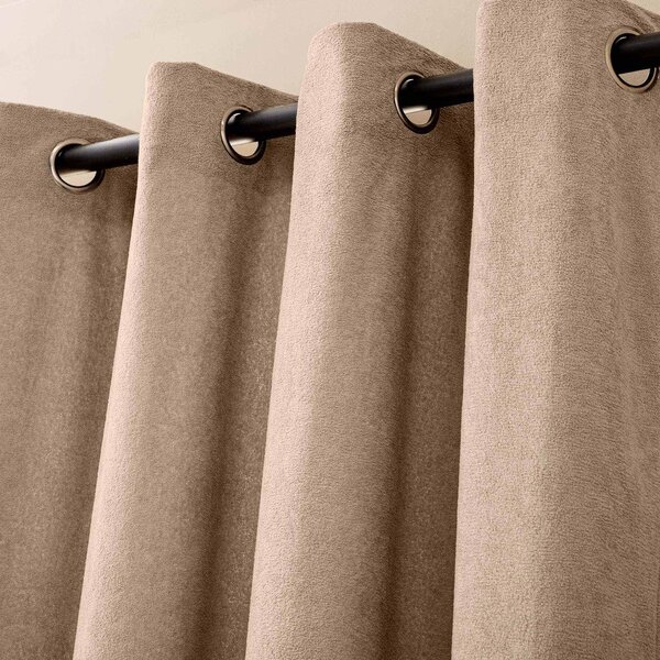Tenda marrone chiaro in bouclé 140x260 cm Winona – douceur d'intérieur