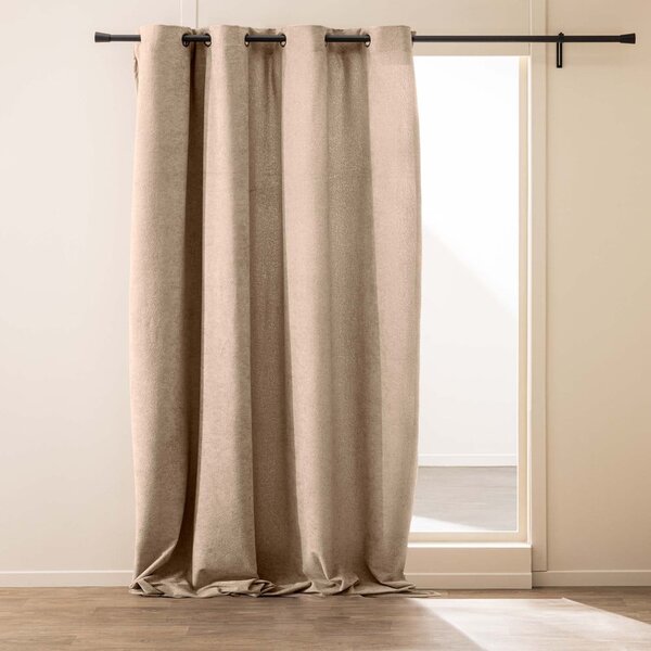 Tenda marrone chiaro in bouclé 140x260 cm Winona – douceur d'intérieur