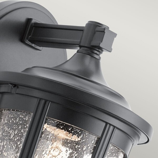 Quintiesse QN-FAIRFIELD-M-BK-Ven lampada da esterno FAIRFIELD M 1xE27/60W/230V IP44 nera