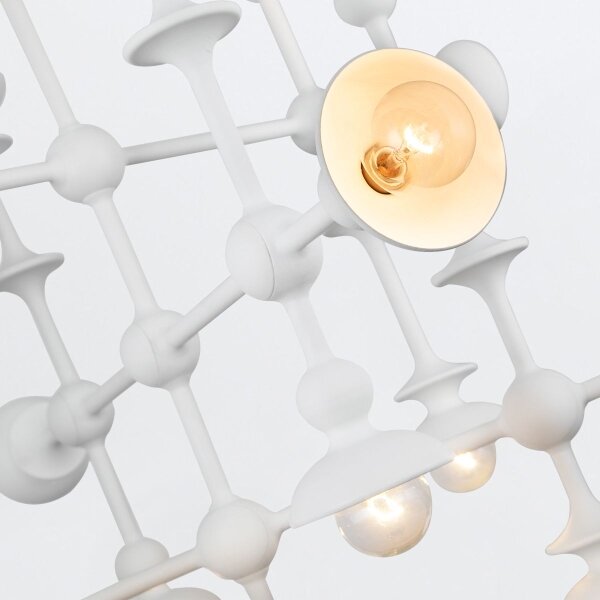 Quintiesse QN-CADENCE18-WHT - Lampadario a stelo CADENCE 18xE14/40W/230V bianco