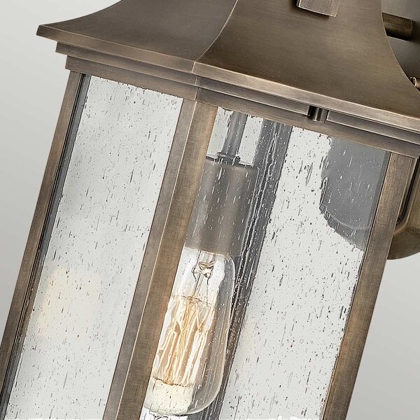 Quintiesse QN-GRANT-M-BU - Lampada da parete per esterni GRANT M 1xE27/60W/230V IP44 bronzo