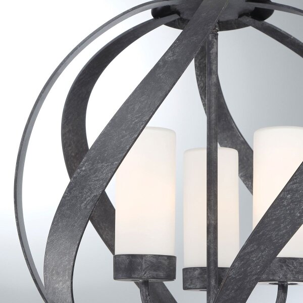 Quintiesse QN-BLACKSMITH-3P-OBK - Lampada a sospensione da esterno BLACKSMITH 3xE14/40W/230V IP44, nero