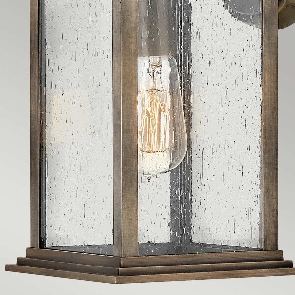 Quintiesse QN-GRANT-M-BU - Lampada da parete per esterni GRANT M 1xE27/60W/230V IP44 bronzo