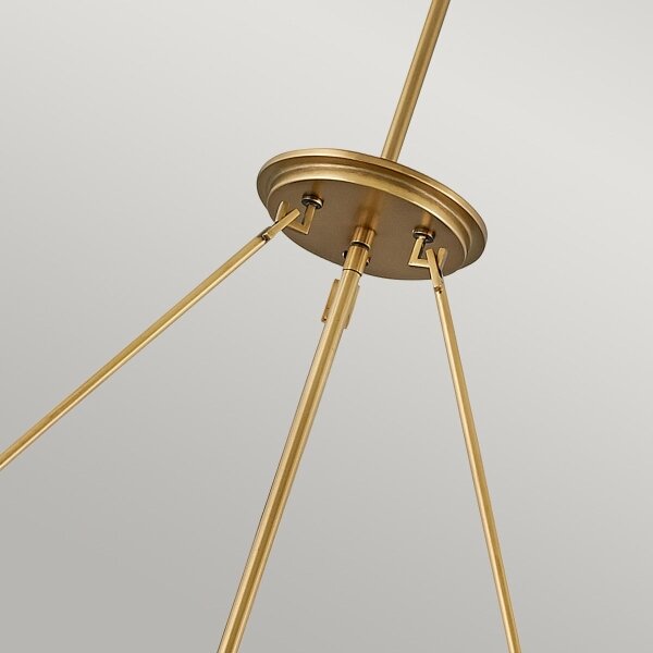 Quintiesse QN-ECHELON-8P - Lampadario a stelo ECHELON 8xE14/40W/230V, finitura oro