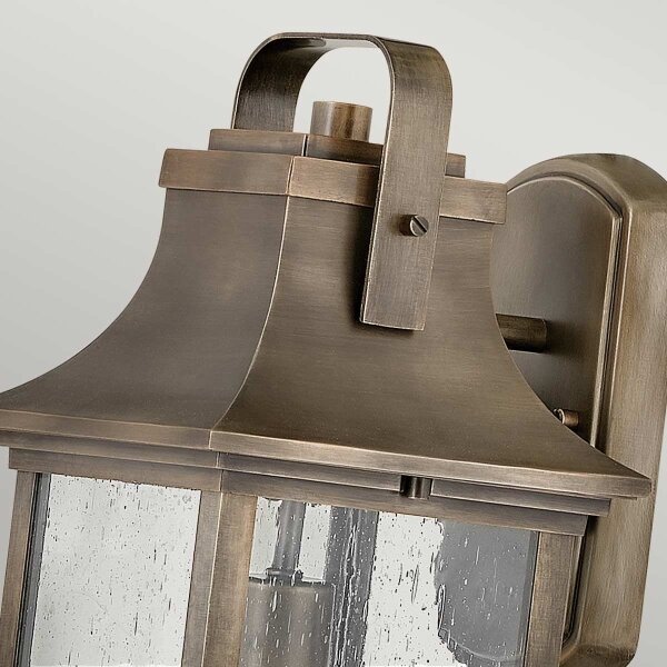 Quintiesse QN-GRANT-M-BU - Lampada da parete per esterni GRANT M 1xE27/60W/230V IP44 bronzo