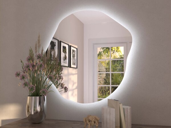 Specchio organico LED con illuminazione A35
