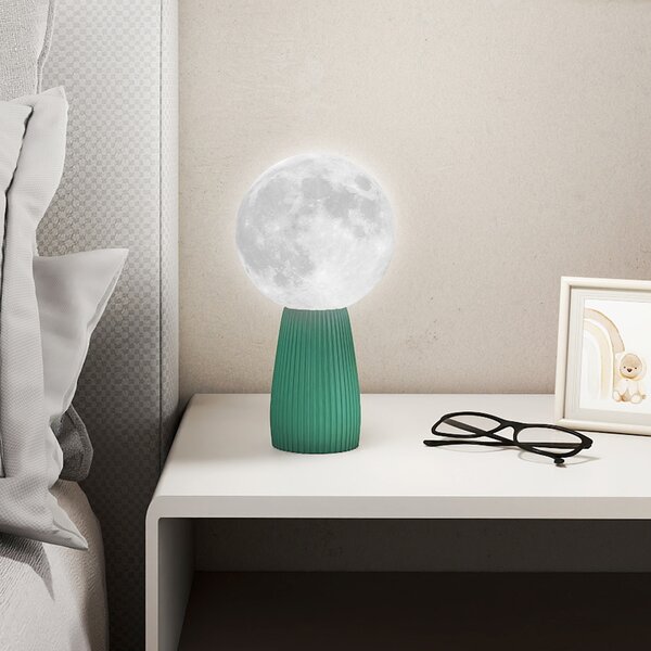 Set di Lampade da Tavolo in Stile Planetario di HOMCOM, a Tre Colori, USB, in Plastica, Bianco | Aosom Italy